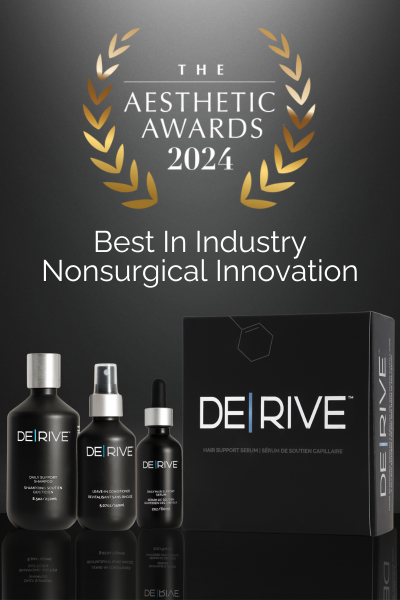 DE|RIVE Hair Wellness System awarded Nonsurgical Innovation  2024 by The Aesthetic Guide